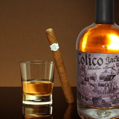 Ron Colico Jack Bebida espirituosa bajo madera de roble americano