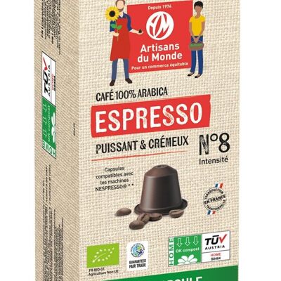 Home Compost Blend Coffee Capsules Strong Espresso Honduras Mexico x20