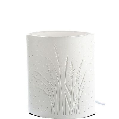 Porcelain lamp ellipse grasses282