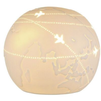 Boule de lampe en porcelaine "Globetrotter" 289