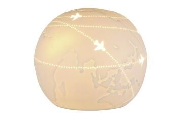 Boule de lampe en porcelaine "Globetrotter" 289 1