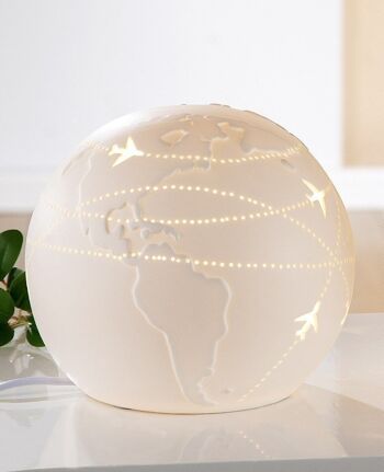 Boule de lampe en porcelaine "Globetrotter" 289 2