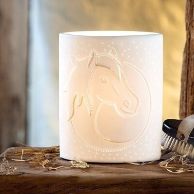 Porcelain Lamp Ellipse "Horse Head"305