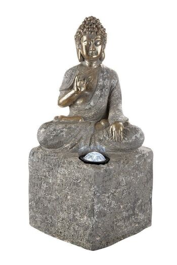 Bouddha assis solaire à LED Magnesi401 1