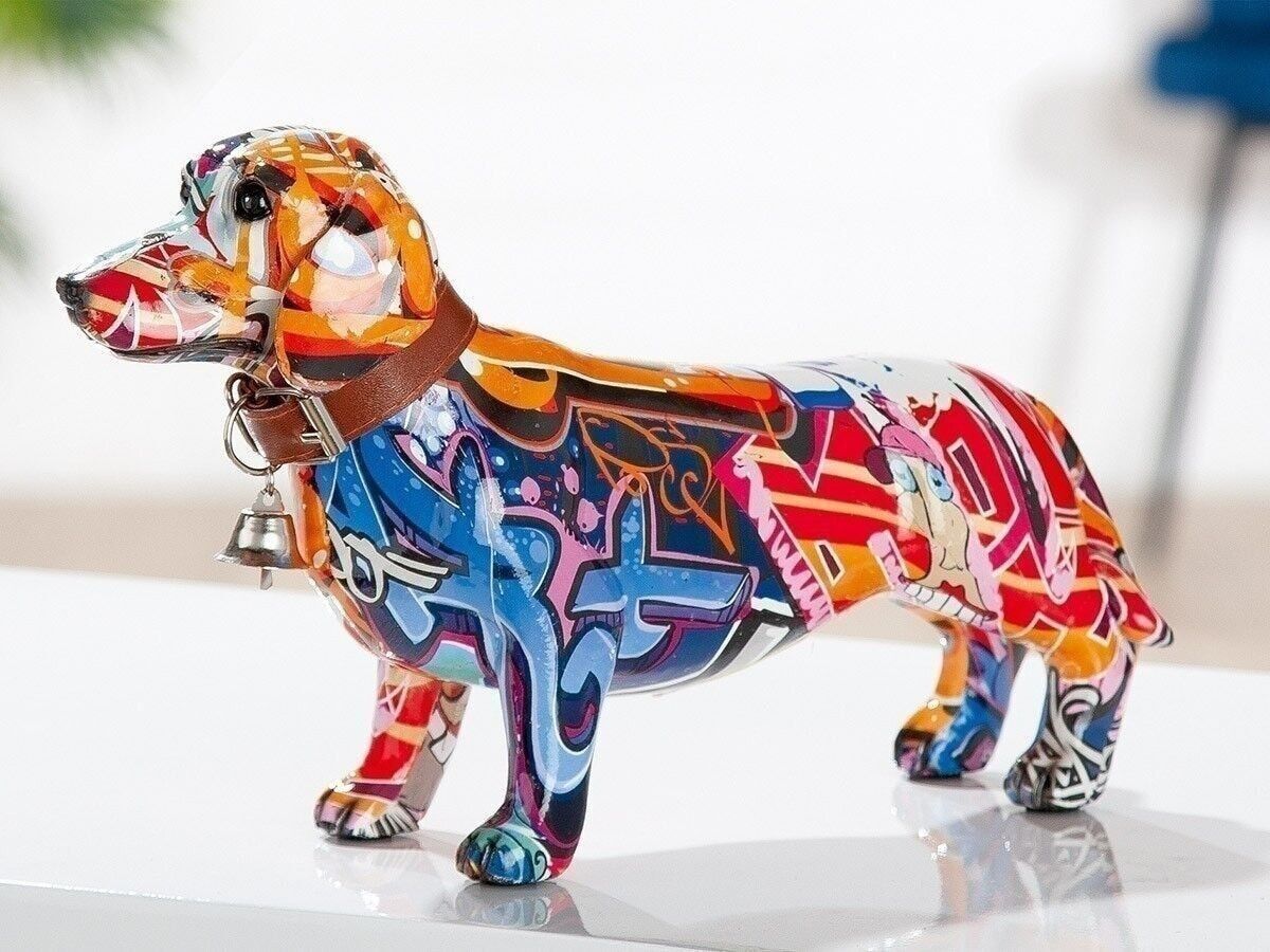 Poly bassotto street art in piedi VE 2466