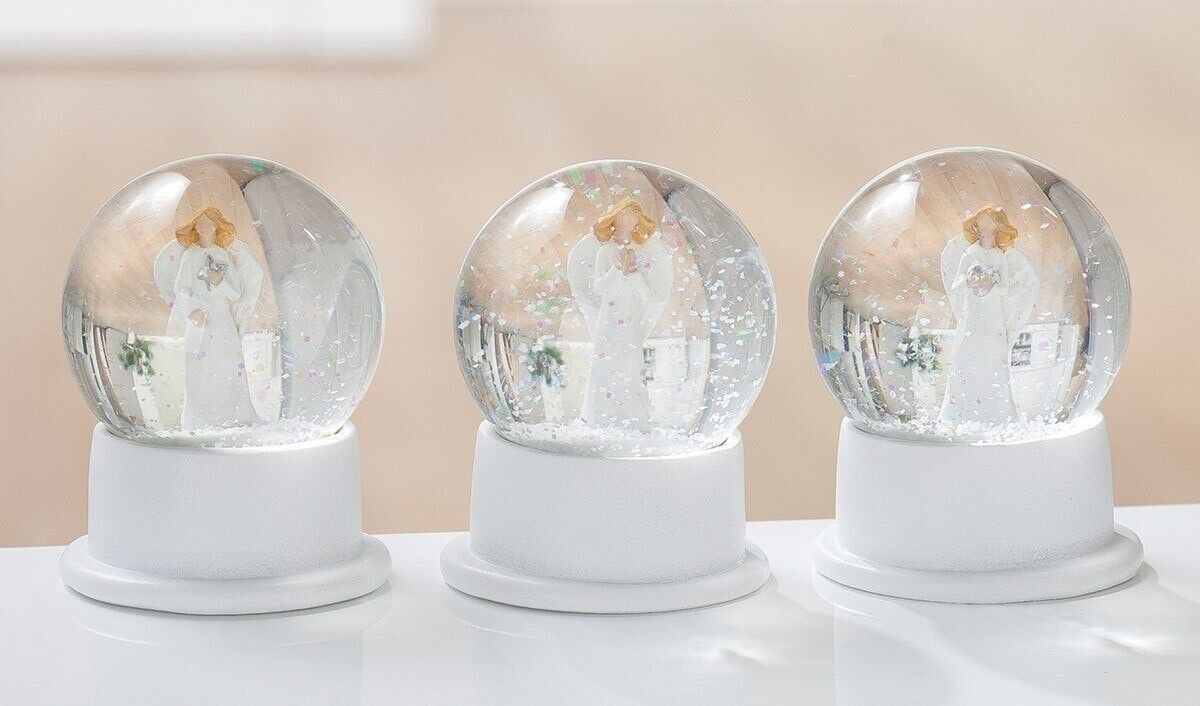 Angelo custode a sfera in vetro VE 9512