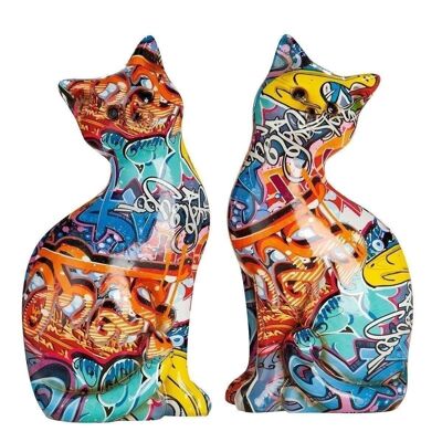 Poly sitzende Katze Street Art VE 2 so608