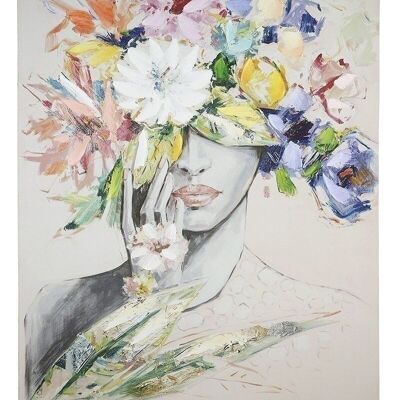 Cuadro "Mujer con sombrero de flores"631
