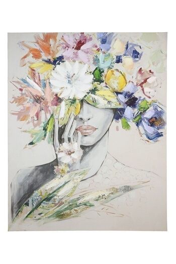 Tableau "Femme au chapeau fleuri"631 1