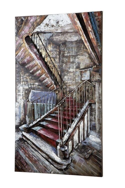 Metall Bild"Mysterious Staircase"661