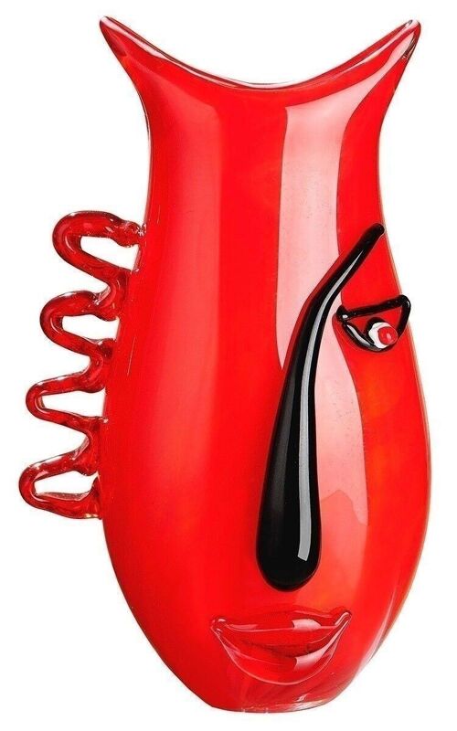 Glasart Design-Vase"Red Vista"798