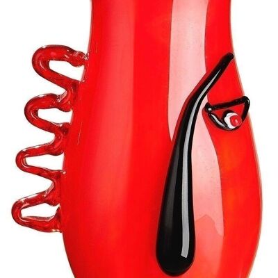 Glasart Design-Vase"Red Vista"798