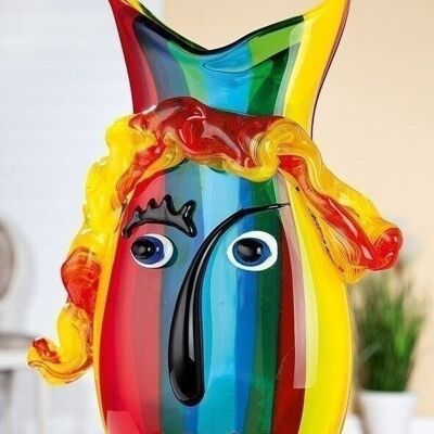 Glasart design vase "Rainbow" 804