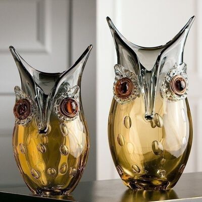 Glasart Vase"Owl"812