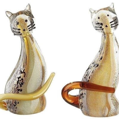 Glasart cat sitting VE 4862