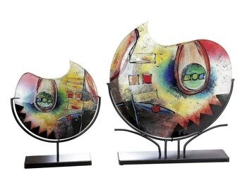 Vase décoratif d'art en verre ColorConfuso888 1
