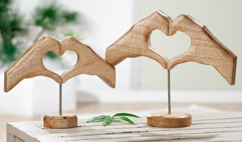 Coeur de main en bois VE 4954 1