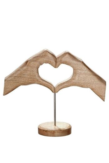 Coeur de main en bois VE 4954 4