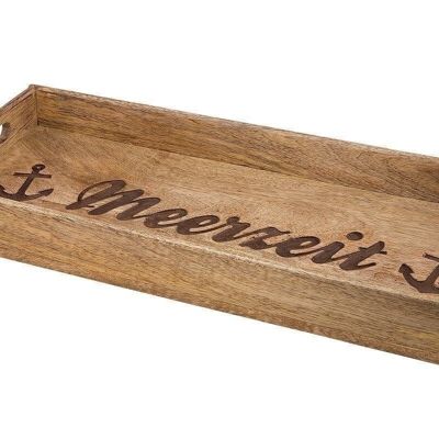 Wooden decorative tray "Meerzeit" VE 4987