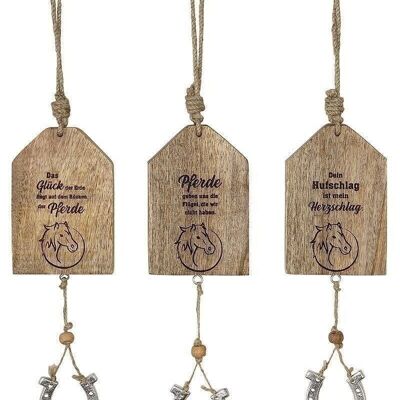 Wooden hanger messages "Horse" VE 9 so1092