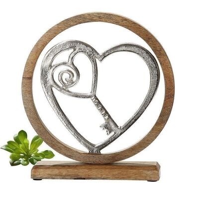 Wooden Circle "Key to the Heart" VE 61177
