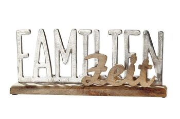 Inscription en aluminium "Family time" VE 21193 2