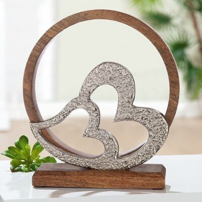 Wooden circle "heart in heart" VE 61197