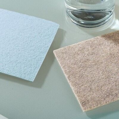 felt coasters square 3mm PU 241292