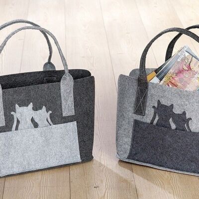 Felt bag pair of cats VE 4 so1381
