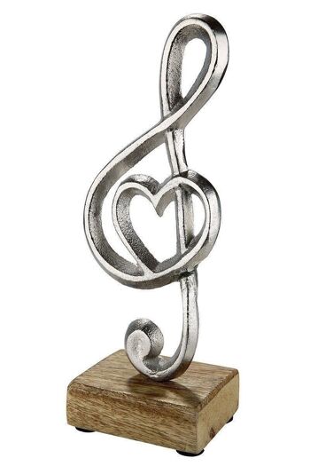 Clef en aluminium avec coeur VE 61430 1