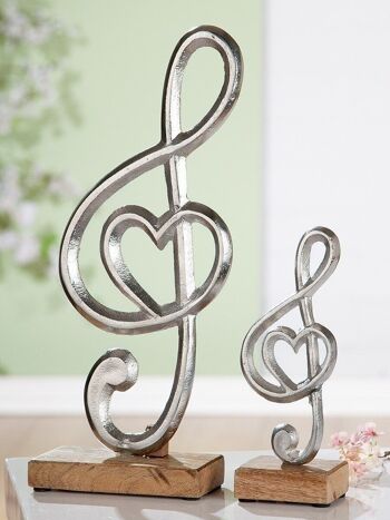 Clef en aluminium avec coeur VE 61430 2