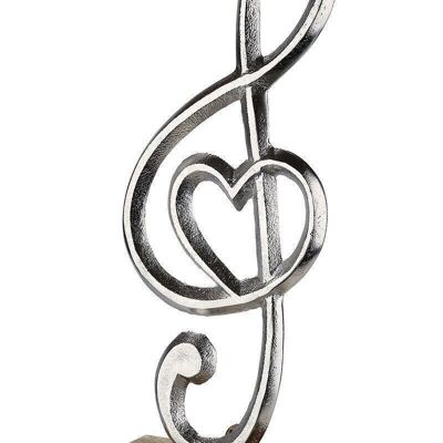 Aluminum clef with heart VE 21431