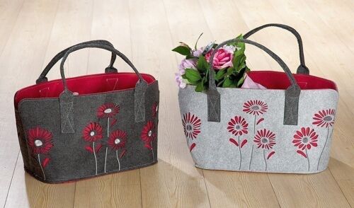 Filz Tasche Bag Gerbera VE 2 so1468