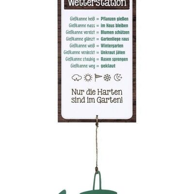 Alu Schild Wetterstat. Garten VE 61558