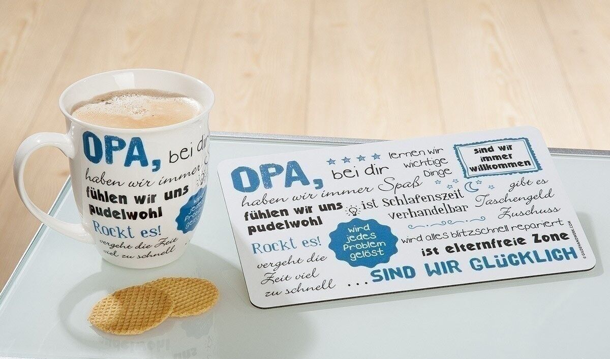 Porzell Jumbo-Tasse"Opa,bei dir .. VE 61604