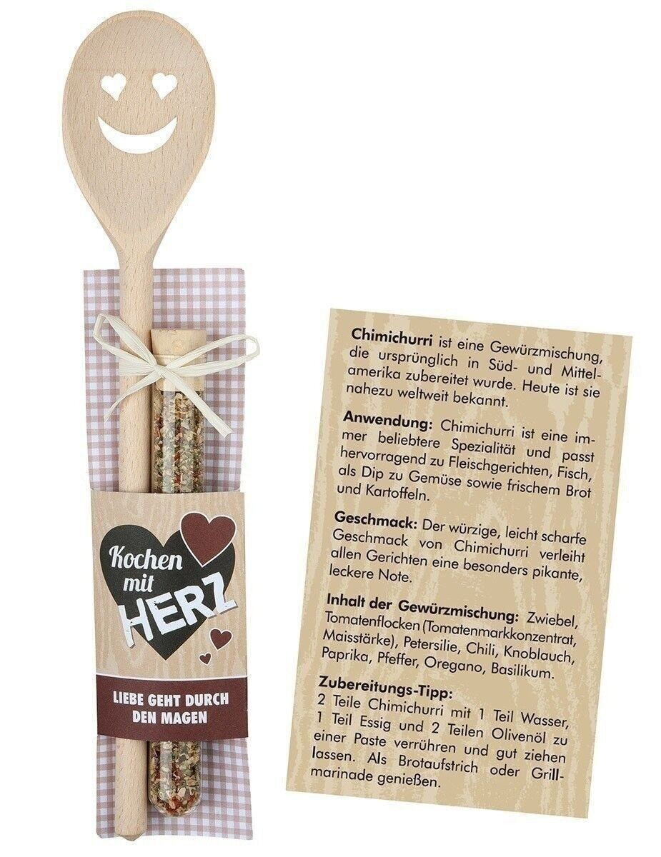 Wooden cooking spoon + spice mix VE 61615