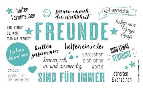 Brettch Weisheit "Freunde" VE 61623