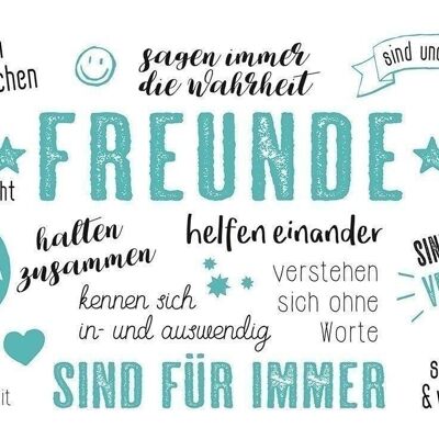 Brettch Weisheit "Freunde" VE 61623