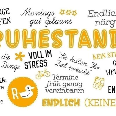 Brettch Weisheit "Ruhestand" VE 61626