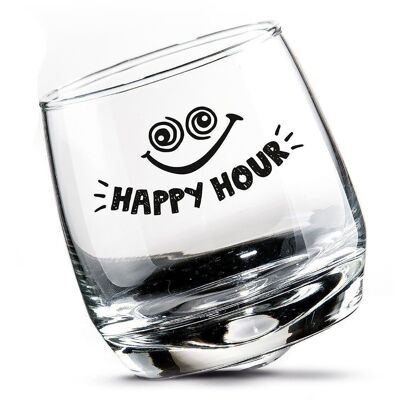 Verre wobbly verre "Happy" lot de 2 VE 31632