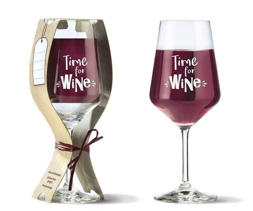 Glas Weinglas "Time for Wine" VE 6 1641