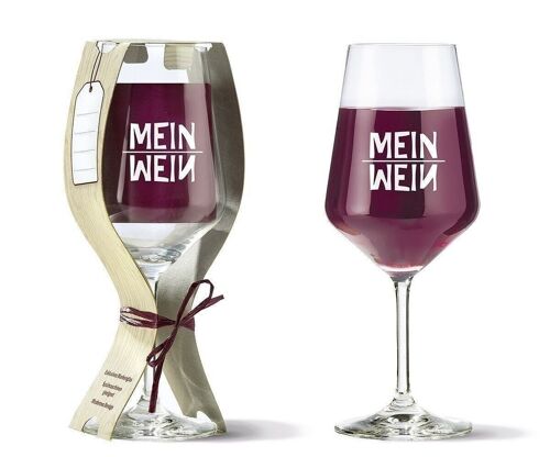 Glas Weinglas "MEIN - WEIN" VE 6 1643