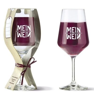 Glas Weinglas "MEIN - WEIN" VE 6 1643