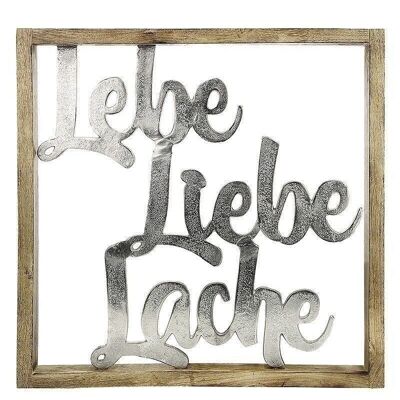 Holz Rahm.XXL"Lebe,Liebe,Lache" 1656