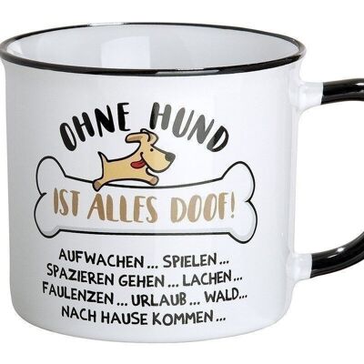 Ceramic mug "WITHOUT A DOG IS EVERYTHING VE 61689