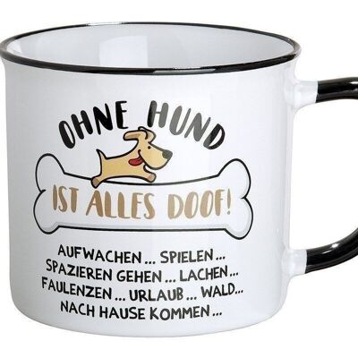 Mug en céramique "SANS CHIEN C'EST TOUT VE 61689