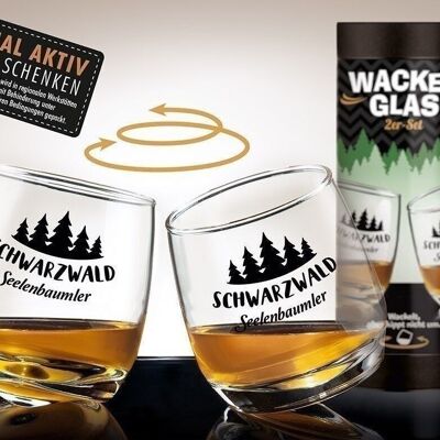 Glas Wackelglas"SCHWARZW"2er-Set VE 31723