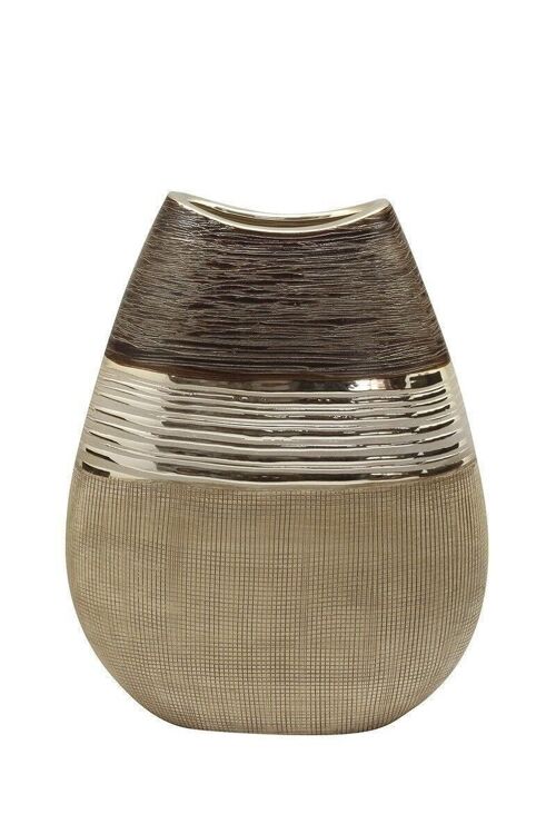 Keramik flache Vase "Bradora" VE 21779
