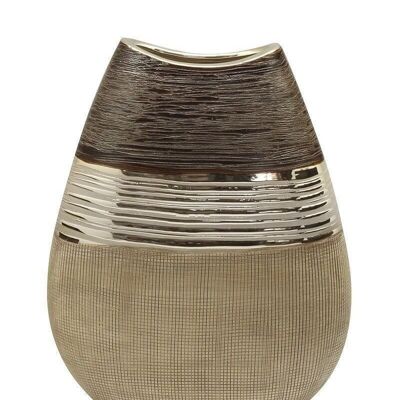 Keramik flache Vase "Bradora" VE 21779