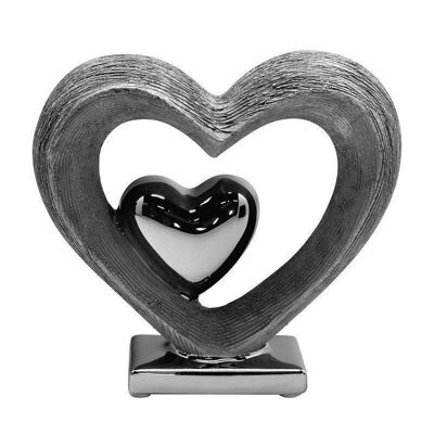 Ceramic double heart "Vulcanos" VE 41800